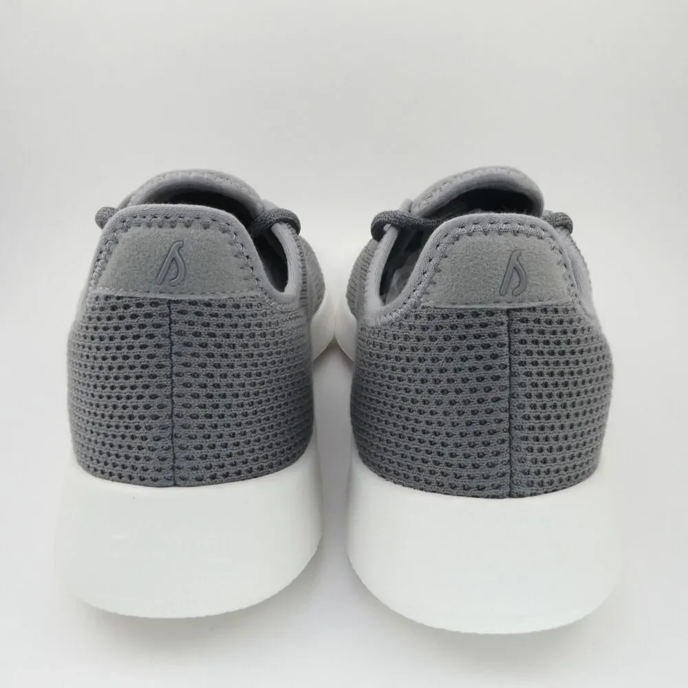 Allbirds Tree Runner Men's US 12 Mist Grey White Lightweight Sneakers TR3MMST120